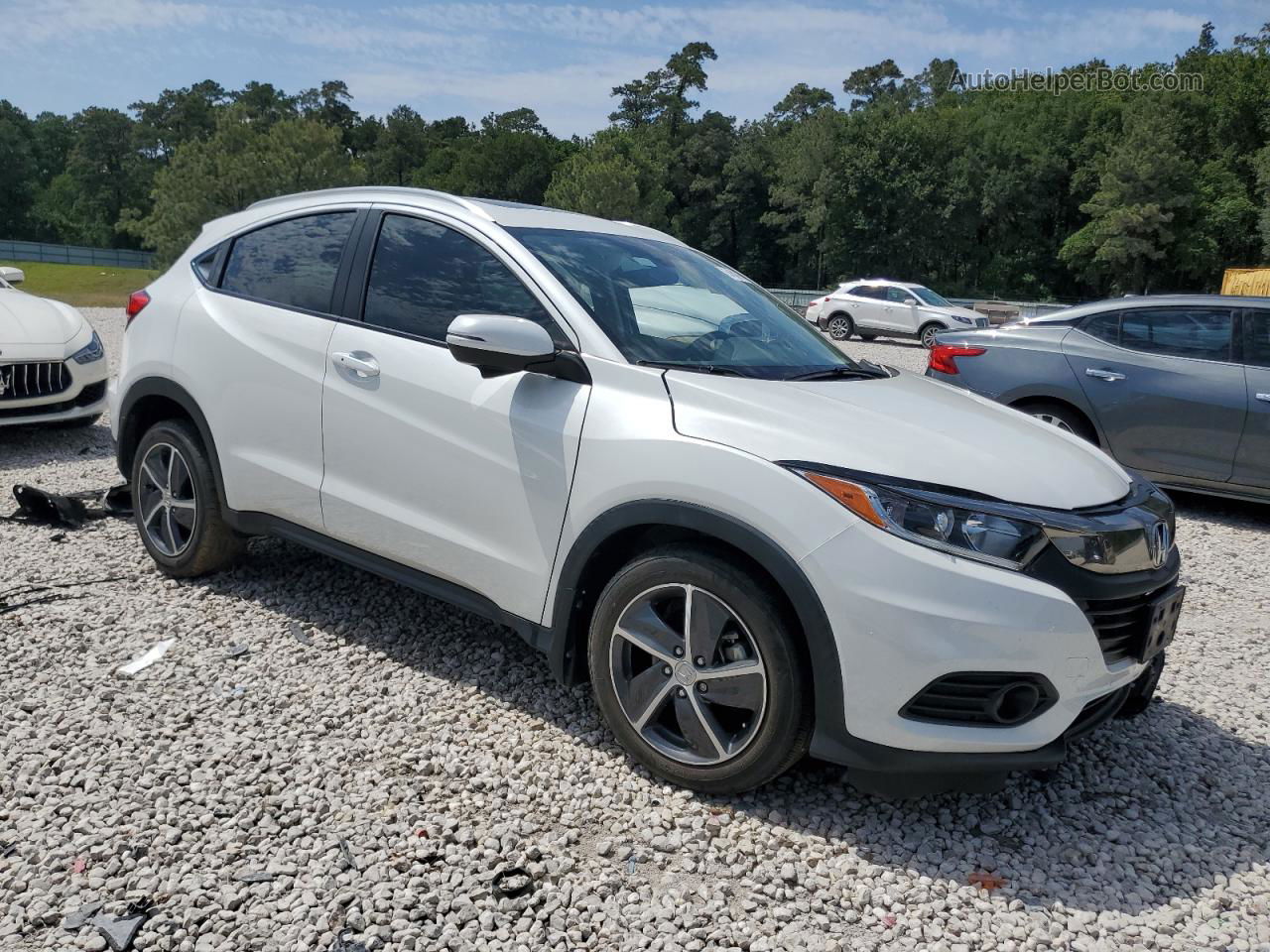 2021 Honda Hr-v Ex White vin: 3CZRU6H53MM718170