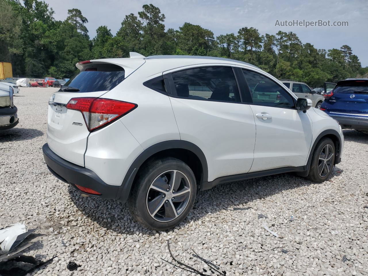 2021 Honda Hr-v Ex White vin: 3CZRU6H53MM718170