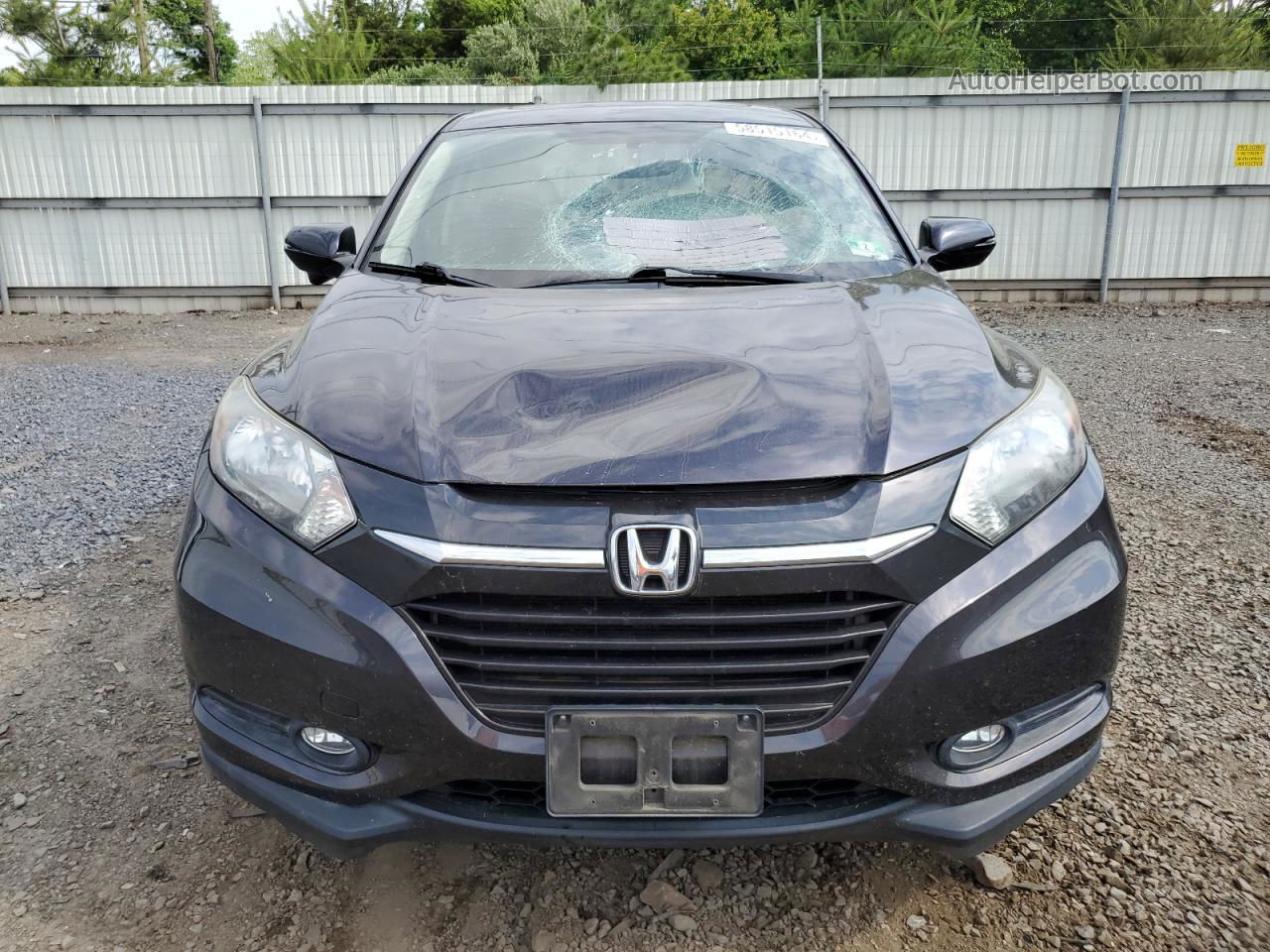 2016 Honda Hr-v Ex Gray vin: 3CZRU6H54GM709935