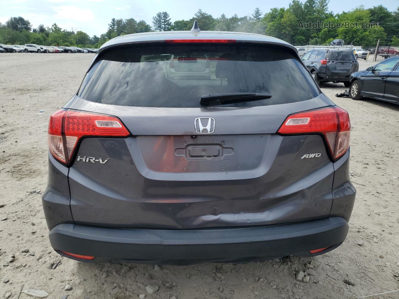 2016 Honda Hr-v Ex Gray vin: 3CZRU6H54GM743020