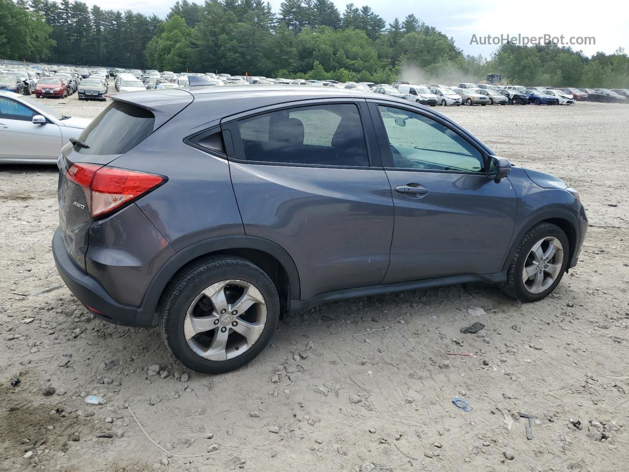 2016 Honda Hr-v Ex Gray vin: 3CZRU6H54GM743020