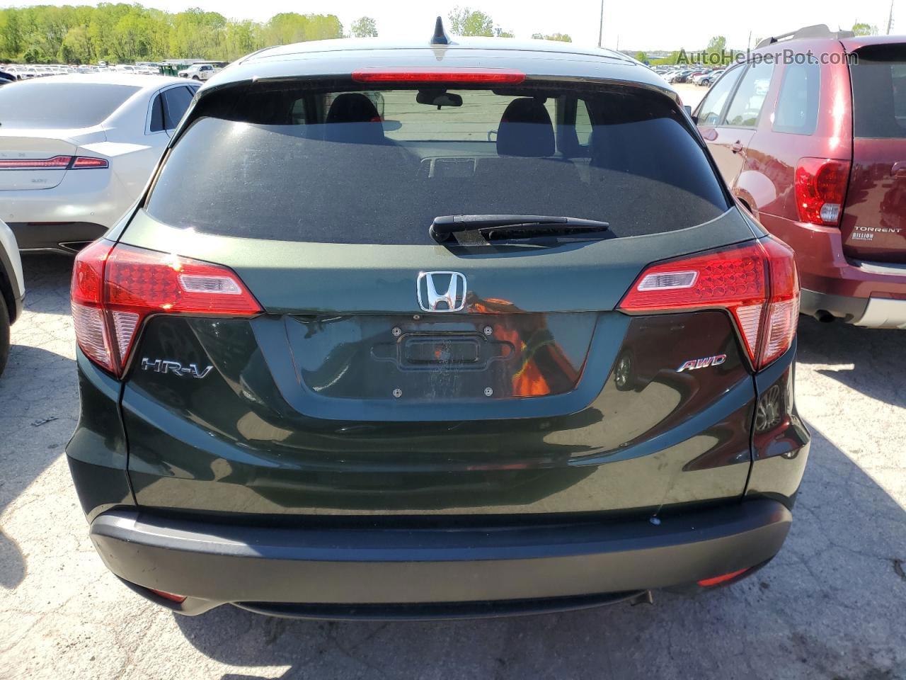 2017 Honda Hr-v Ex Green vin: 3CZRU6H54HG702709