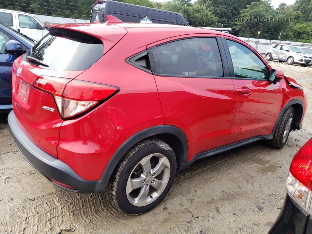 2017 Honda Hr-v Ex Red vin: 3CZRU6H54HG709157