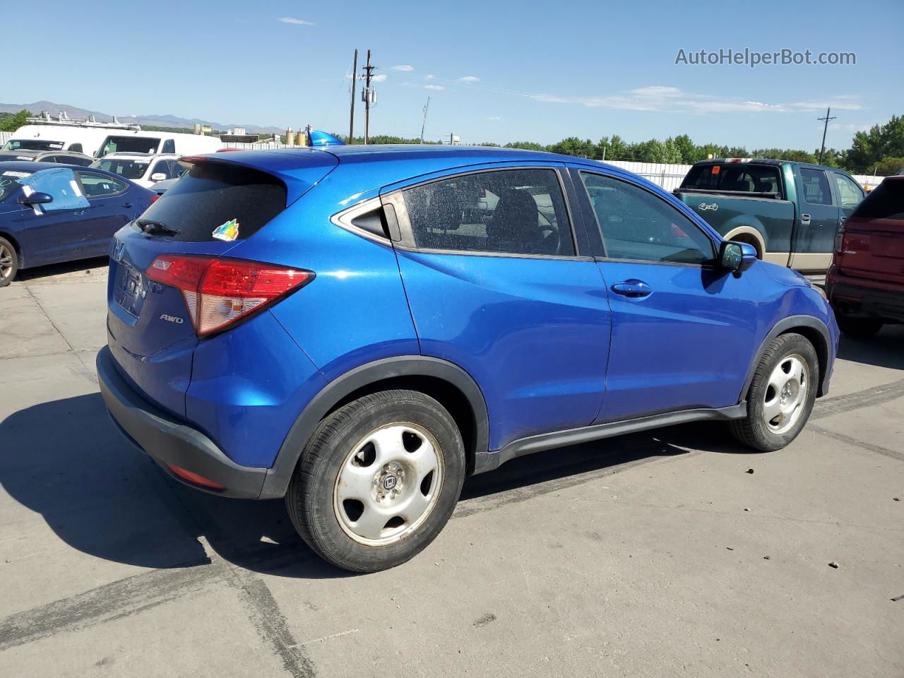 2018 Honda Hr-v Ex Blue vin: 3CZRU6H54JG711299