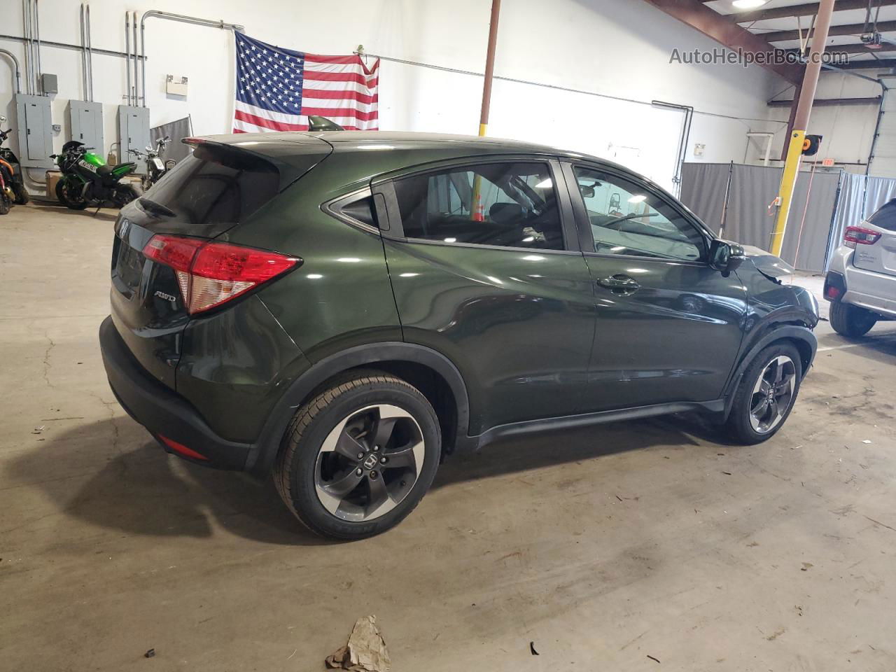 2018 Honda Hr-v Ex Green vin: 3CZRU6H54JM712048