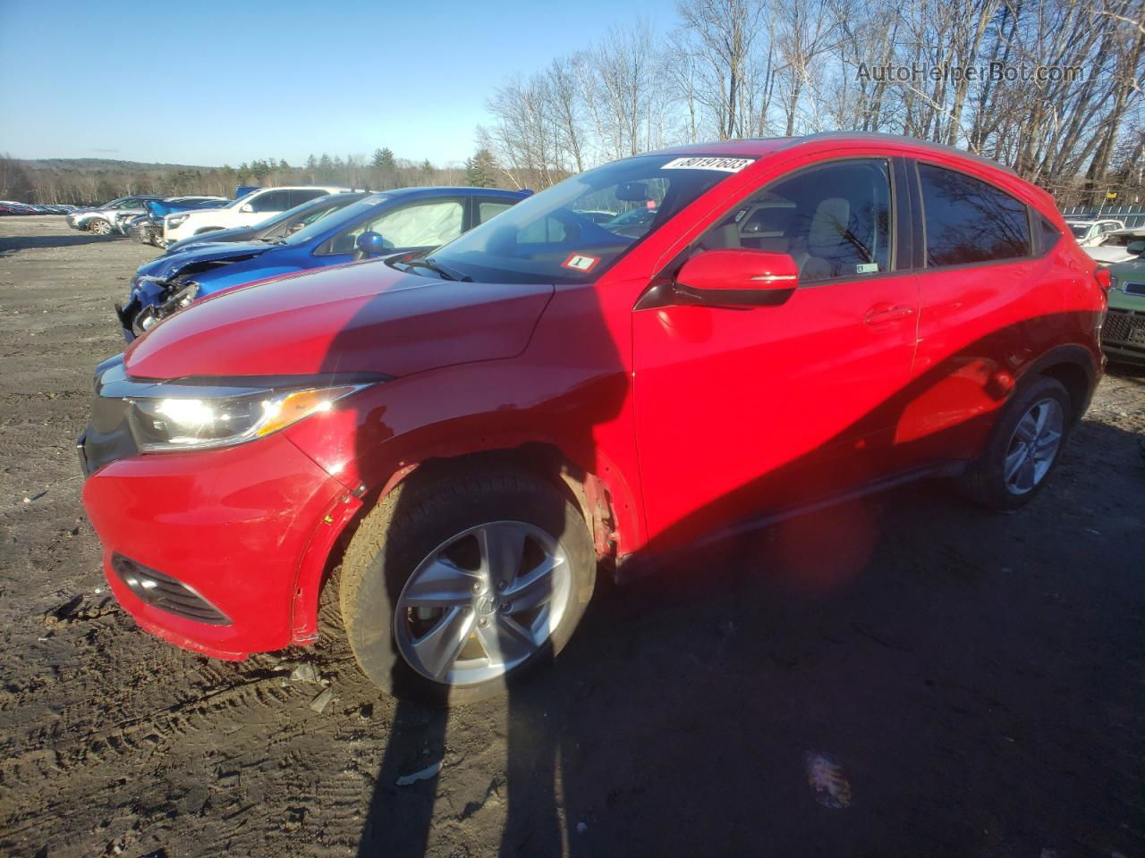 2019 Honda Hr-v Ex Red vin: 3CZRU6H54KM729868