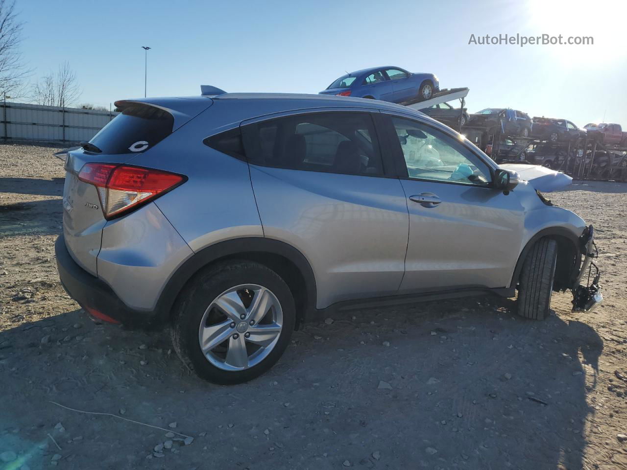 2019 Honda Hr-v Ex Silver vin: 3CZRU6H54KM733936