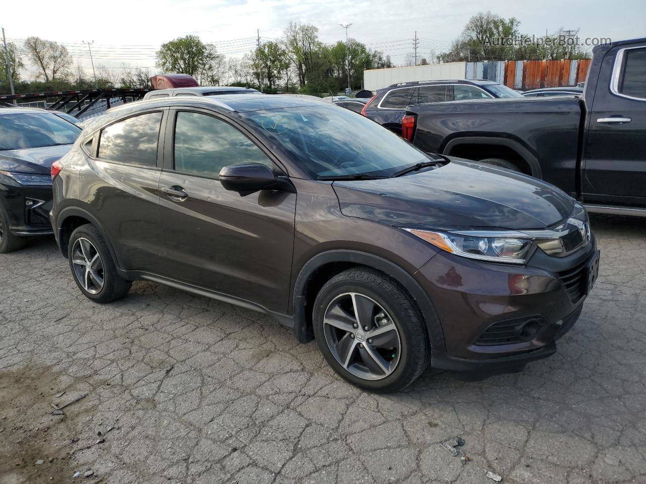 2021 Honda Hr-v Ex Коричневый vin: 3CZRU6H54MM716332