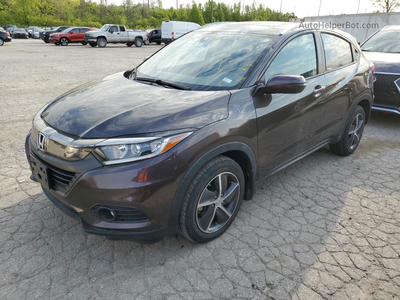 2021 Honda Hr-v Ex Brown vin: 3CZRU6H54MM716332