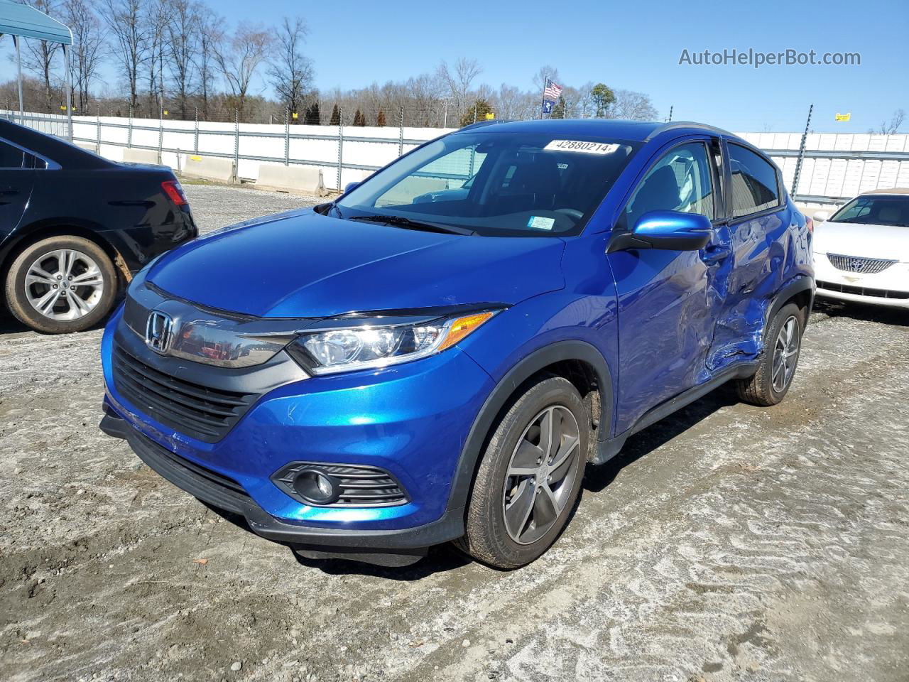 2021 Honda Hr-v Ex Blue vin: 3CZRU6H54MM742137