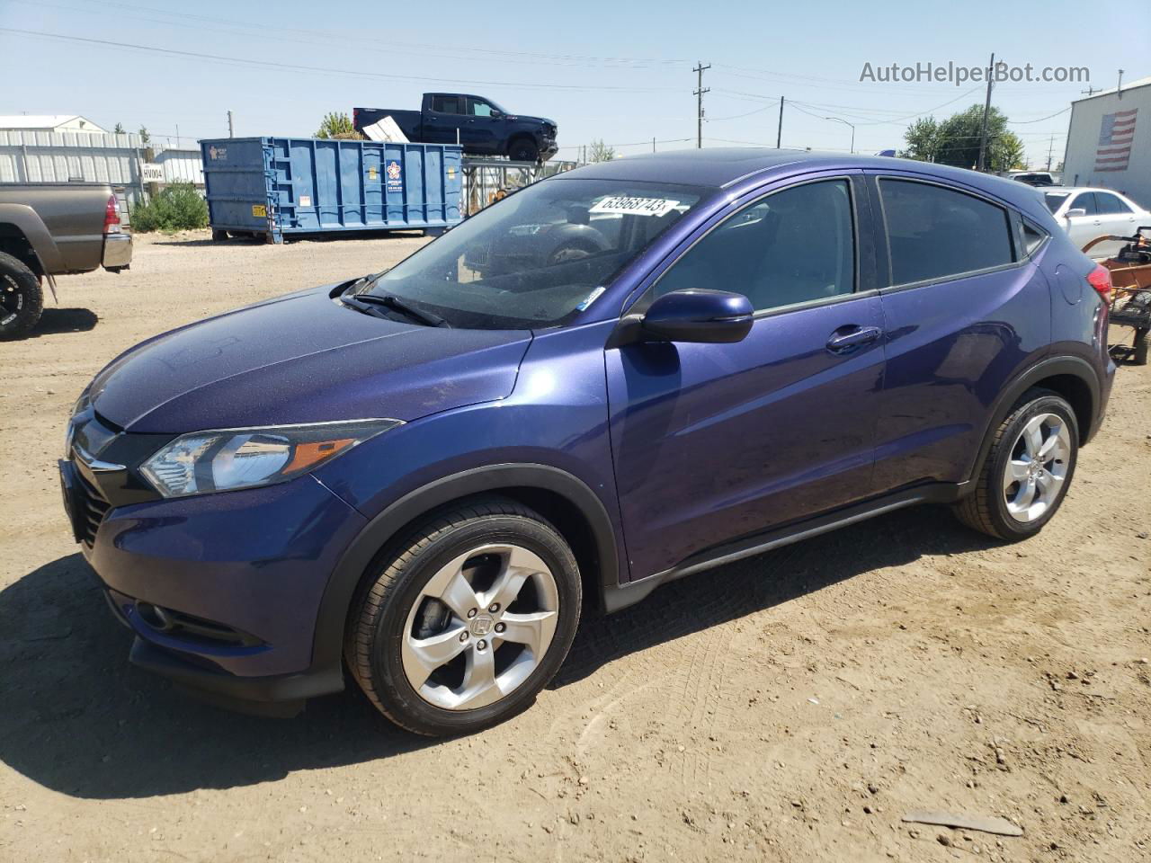 2016 Honda Hr-v Ex Purple vin: 3CZRU6H55GM712052