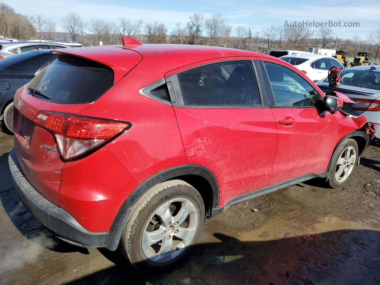 2016 Honda Hr-v Ex Red vin: 3CZRU6H55GM741017