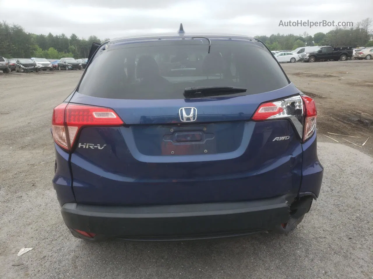 2016 Honda Hr-v Ex Blue vin: 3CZRU6H55GM750218