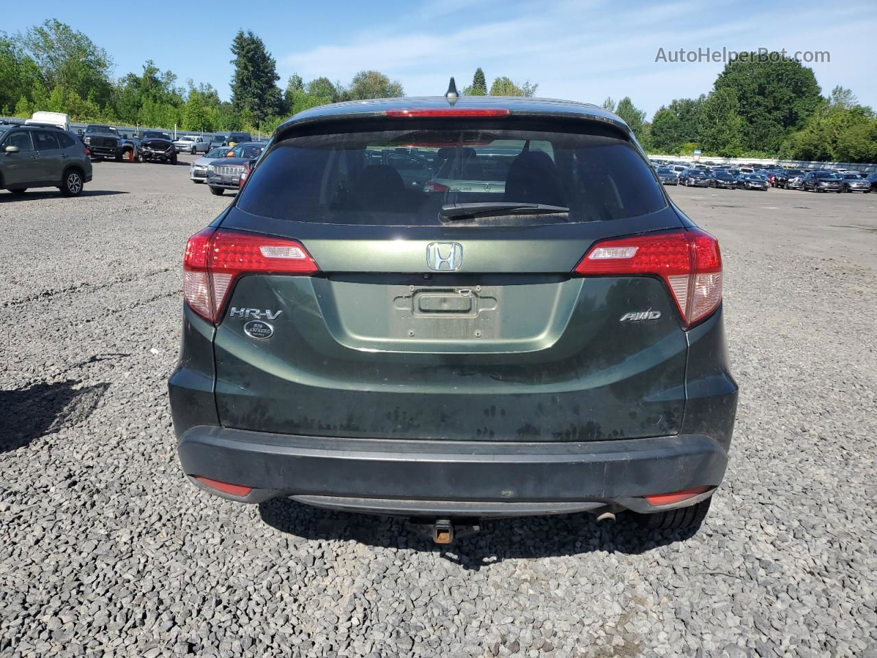 2016 Honda Hr-v Ex Green vin: 3CZRU6H55GM756164