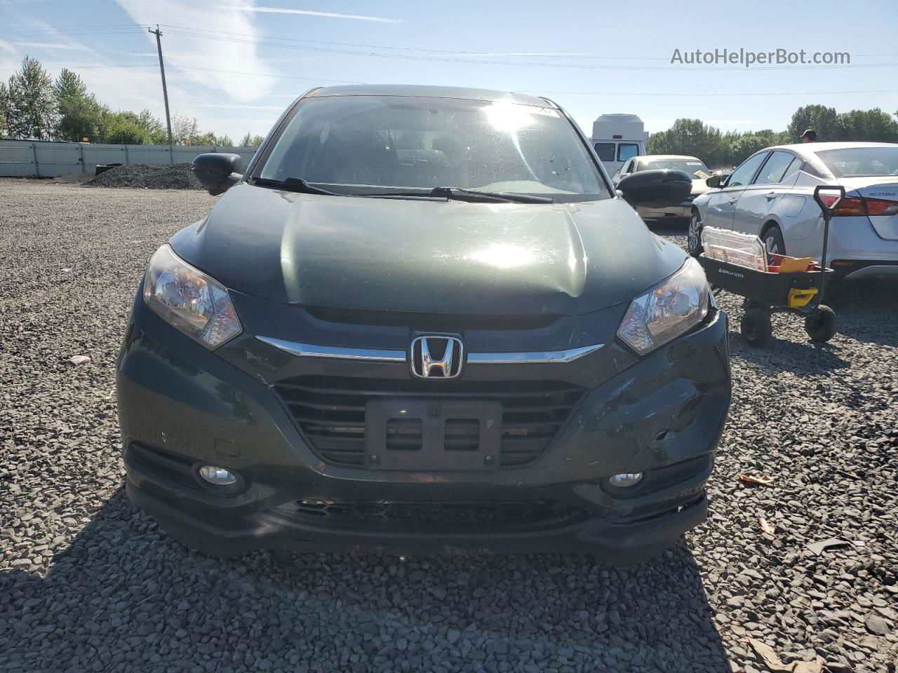 2016 Honda Hr-v Ex Green vin: 3CZRU6H55GM756164