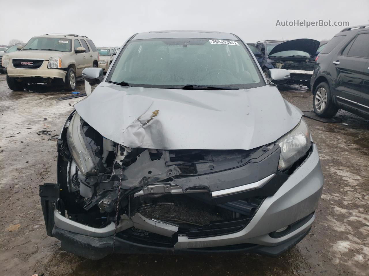 2017 Honda Hr-v Ex Silver vin: 3CZRU6H55HG705490