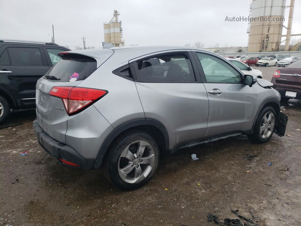 2017 Honda Hr-v Ex Silver vin: 3CZRU6H55HG705490