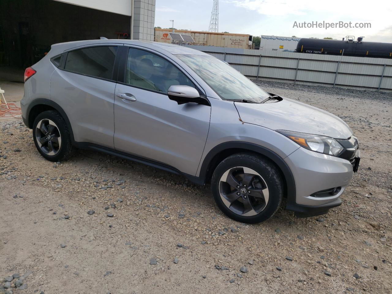 2018 Honda Hr-v Ex Silver vin: 3CZRU6H55JG707472