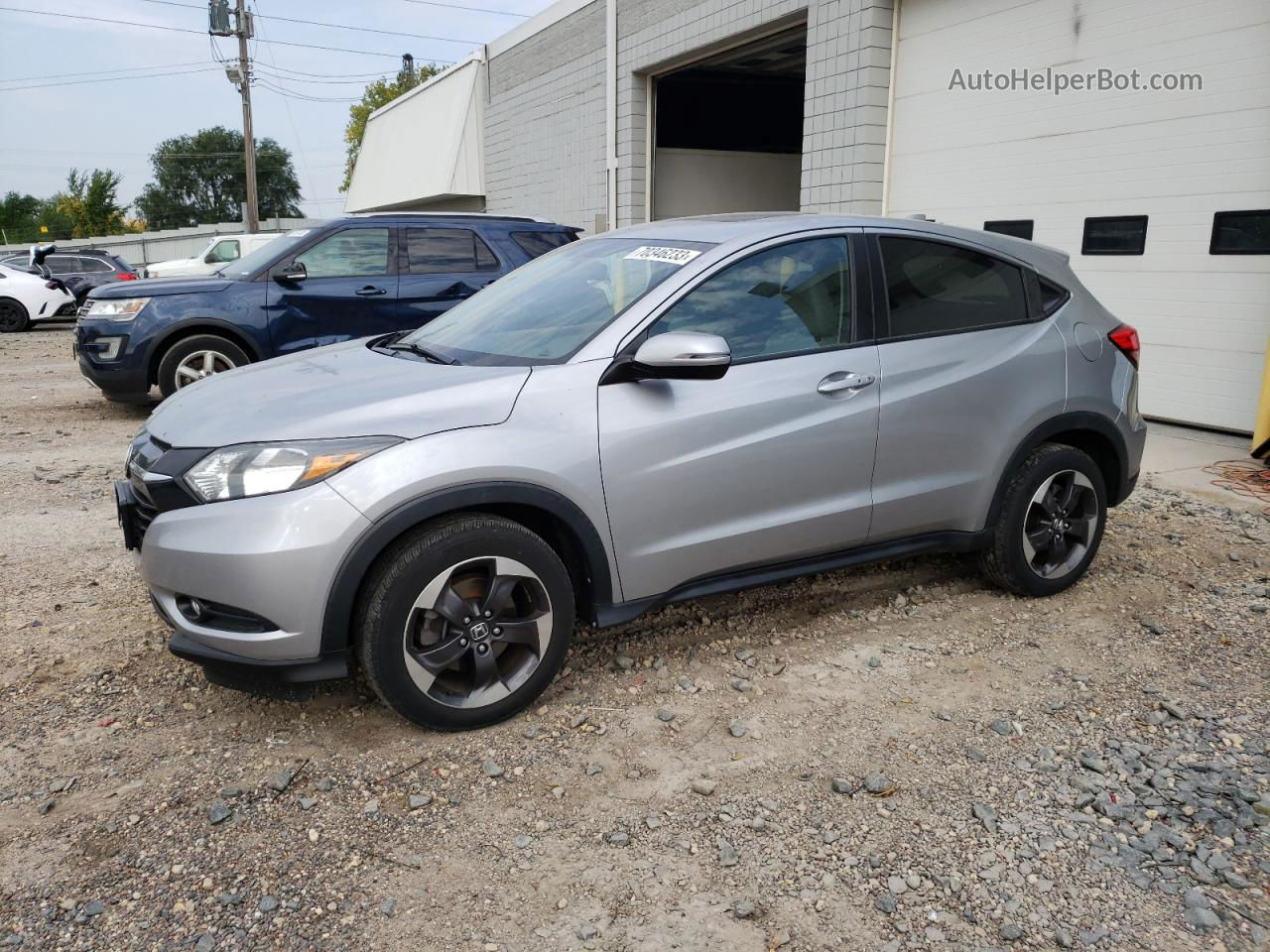 2018 Honda Hr-v Ex Silver vin: 3CZRU6H55JG707472