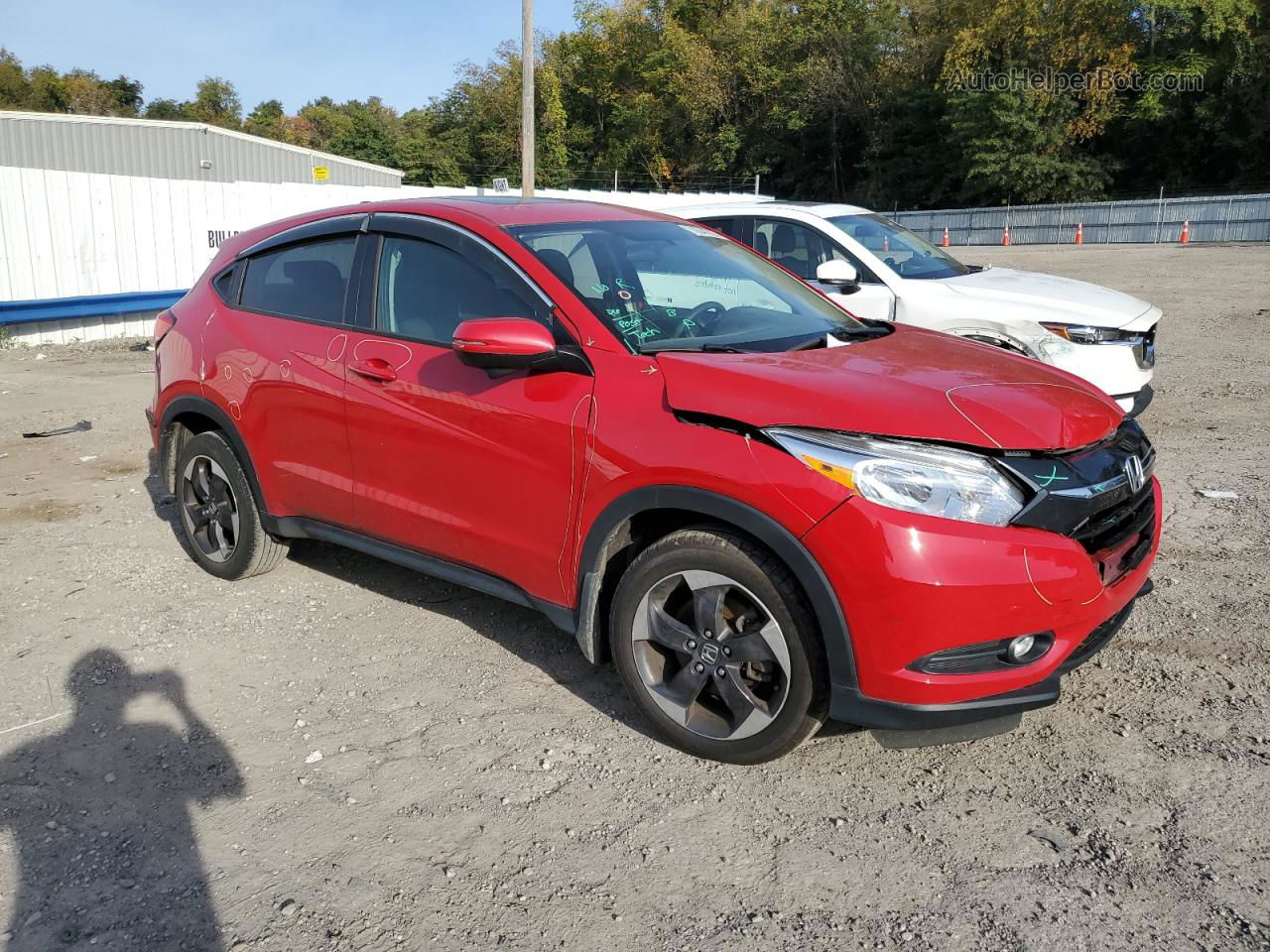 2018 Honda Hr-v Ex Red vin: 3CZRU6H55JG708279