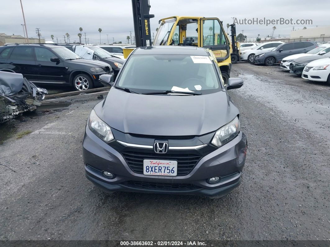 2018 Honda Hr-v Ex Gray vin: 3CZRU6H55JG719623