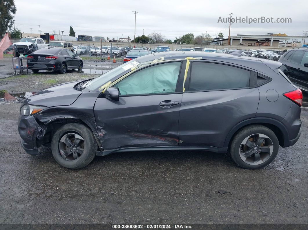 2018 Honda Hr-v Ex Gray vin: 3CZRU6H55JG719623