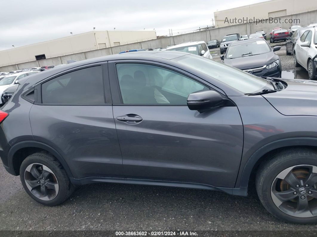 2018 Honda Hr-v Ex Gray vin: 3CZRU6H55JG719623