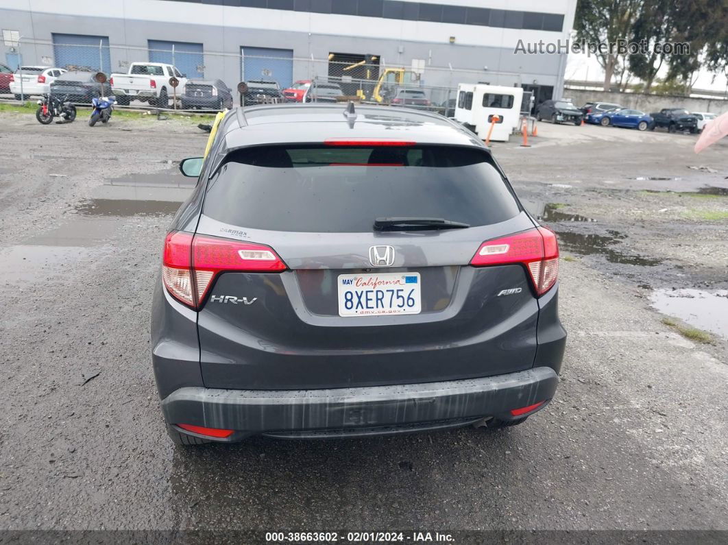 2018 Honda Hr-v Ex Gray vin: 3CZRU6H55JG719623