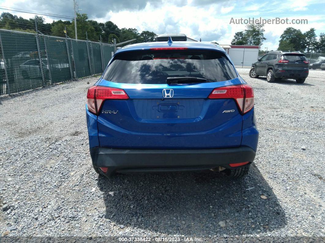 2018 Honda Hr-v Ex Blue vin: 3CZRU6H55JG720190