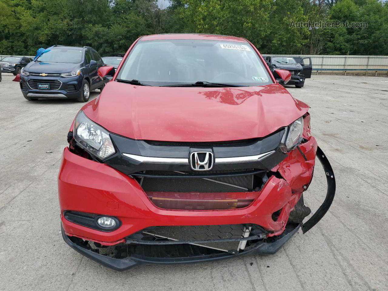 2018 Honda Hr-v Ex Red vin: 3CZRU6H55JM709191