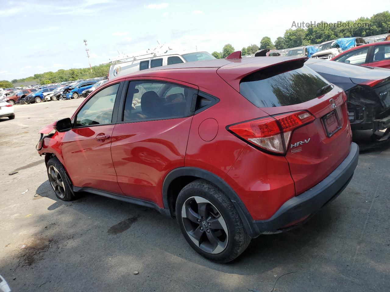 2018 Honda Hr-v Ex Red vin: 3CZRU6H55JM715489