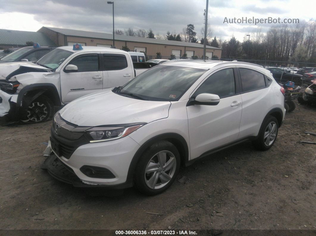 2019 Honda Hr-v Ex White vin: 3CZRU6H55KM712917