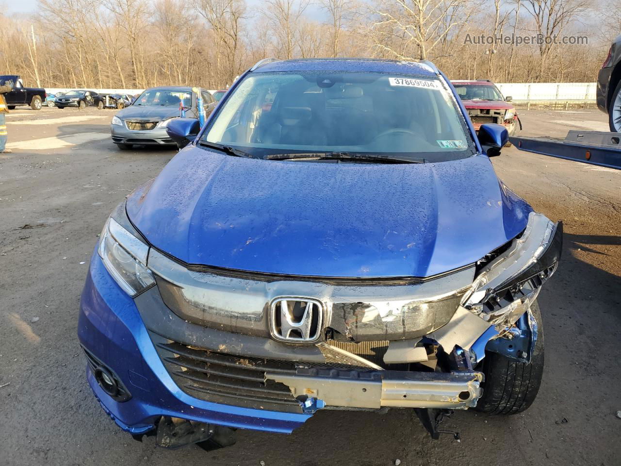 2019 Honda Hr-v Ex Blue vin: 3CZRU6H55KM717518