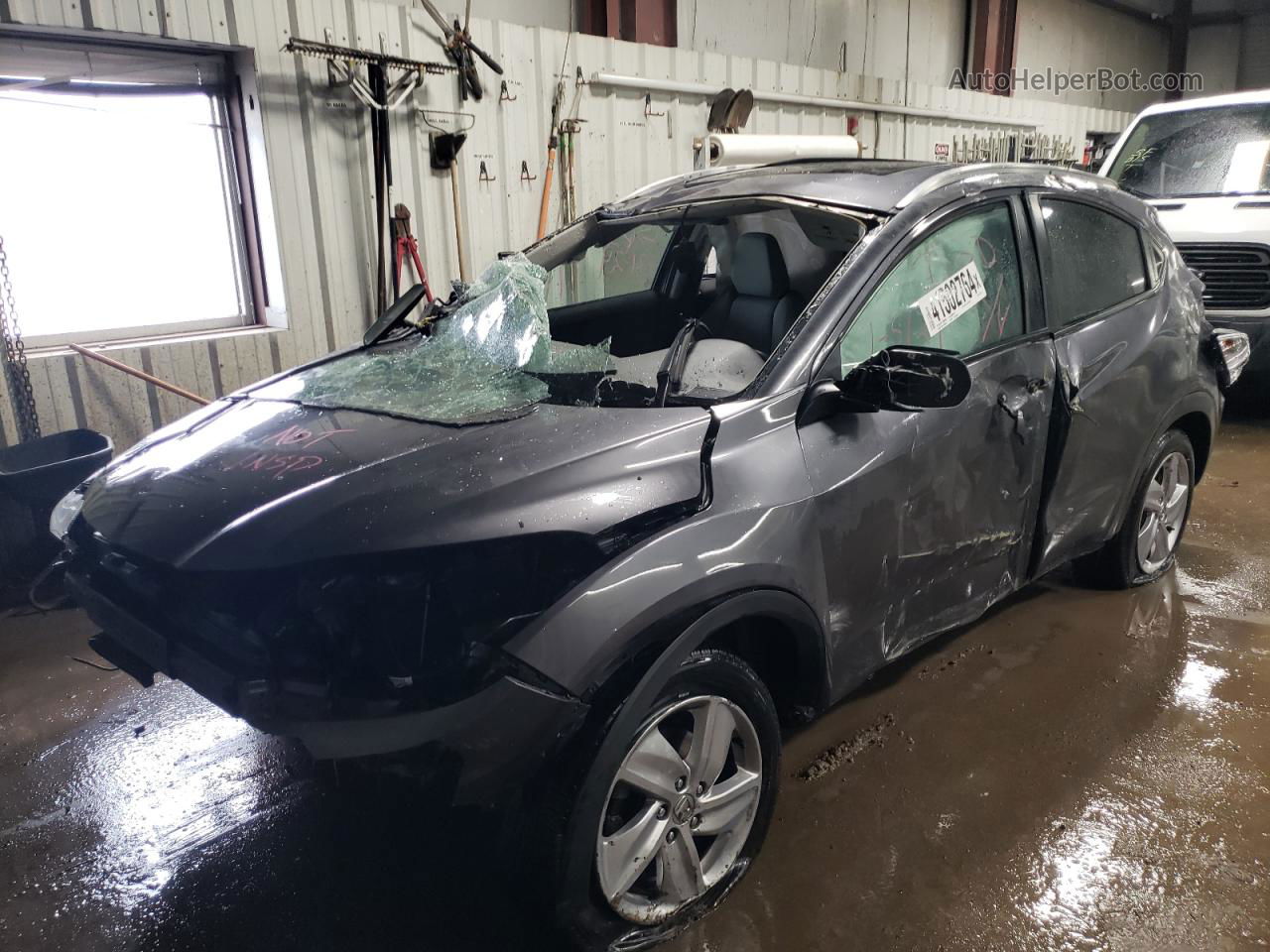 2019 Honda Hr-v Ex Gray vin: 3CZRU6H55KM732178