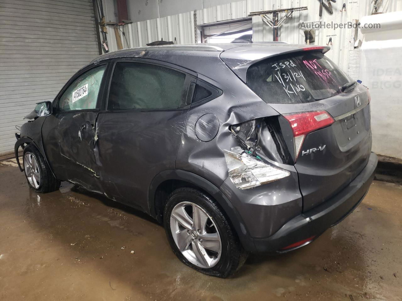 2019 Honda Hr-v Ex Gray vin: 3CZRU6H55KM732178