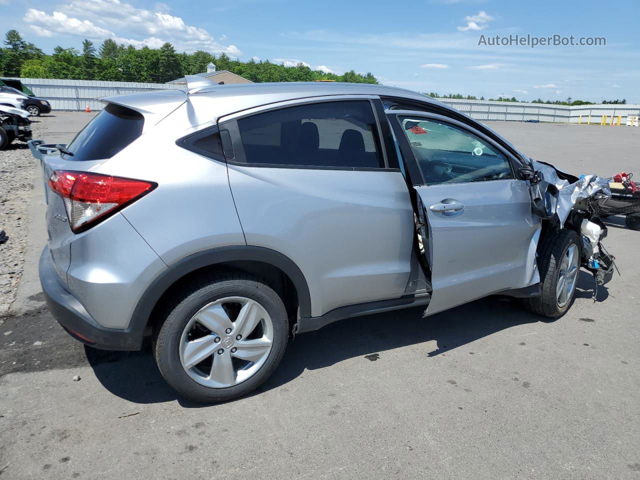 2019 Honda Hr-v Ex Silver vin: 3CZRU6H55KM739955