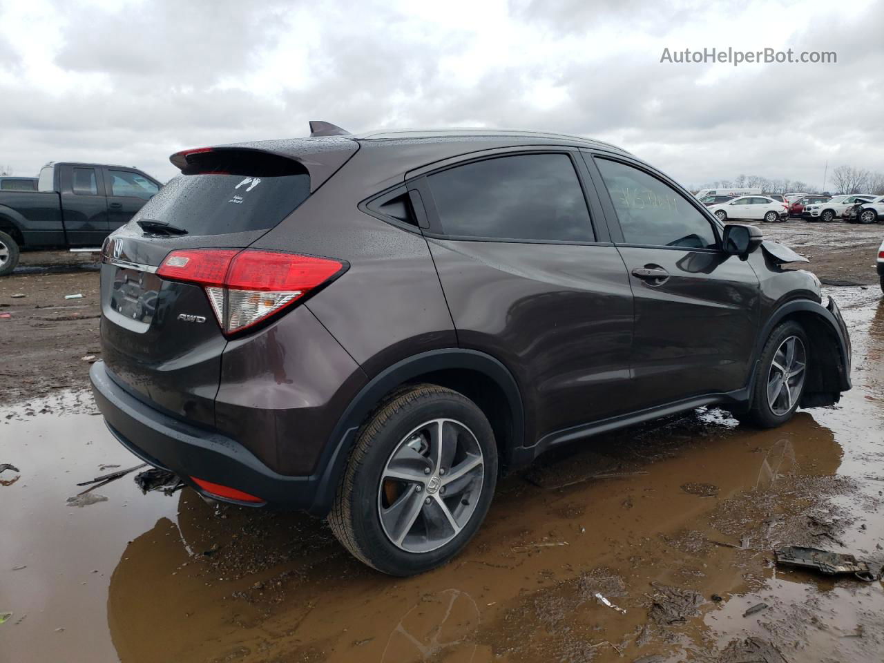 2021 Honda Hr-v Ex Purple vin: 3CZRU6H55MM721815