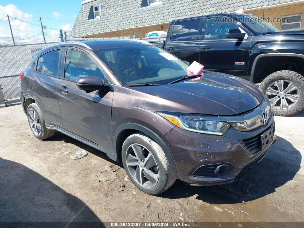 2021 Honda Hr-v Awd Ex Фиолетовый vin: 3CZRU6H55MM735035