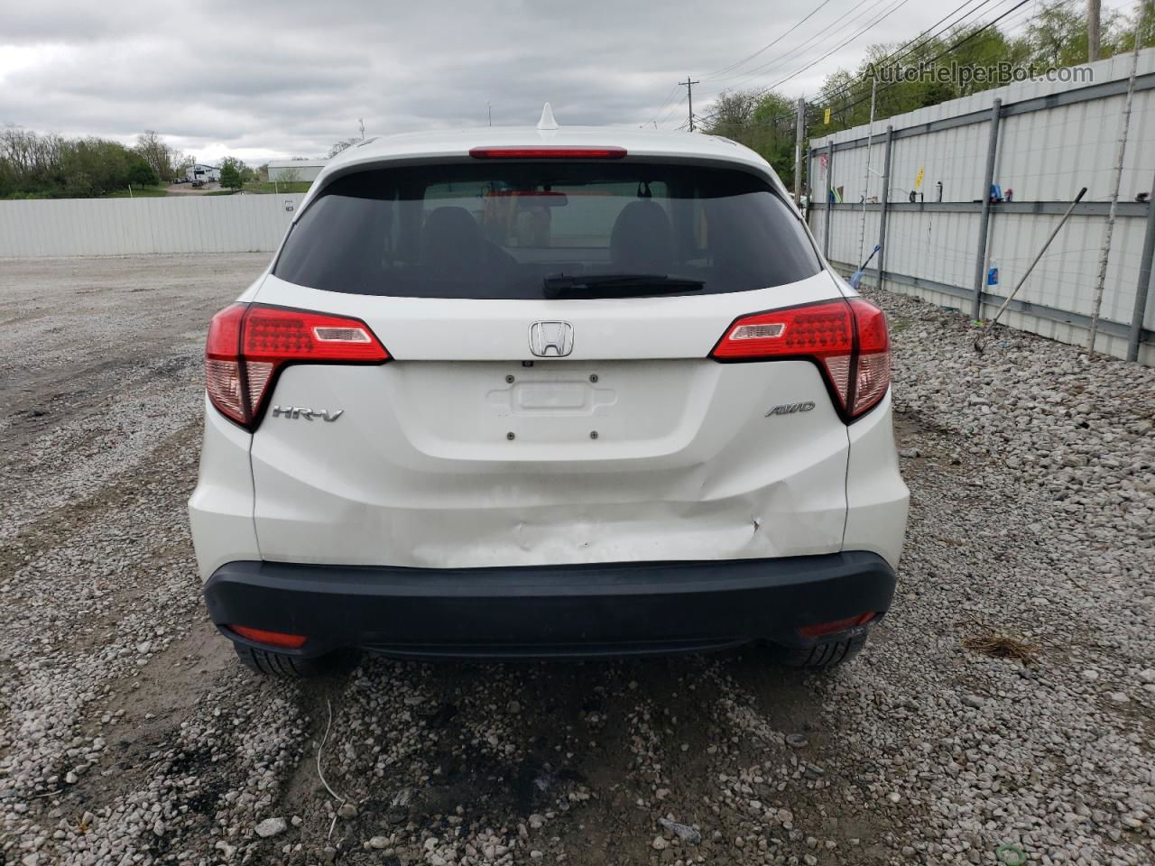 2016 Honda Hr-v Ex White vin: 3CZRU6H56GM712142