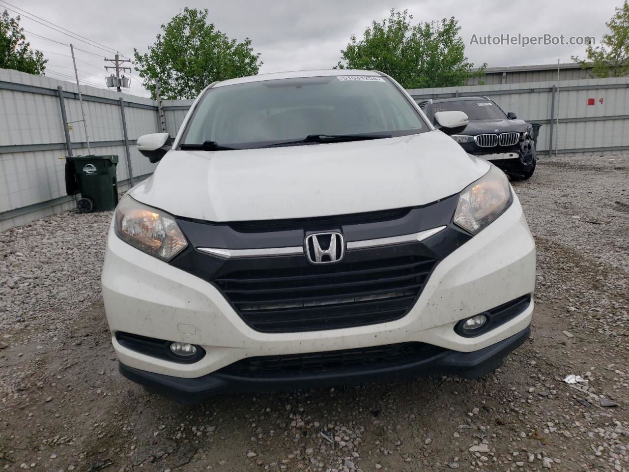 2016 Honda Hr-v Ex White vin: 3CZRU6H56GM712142