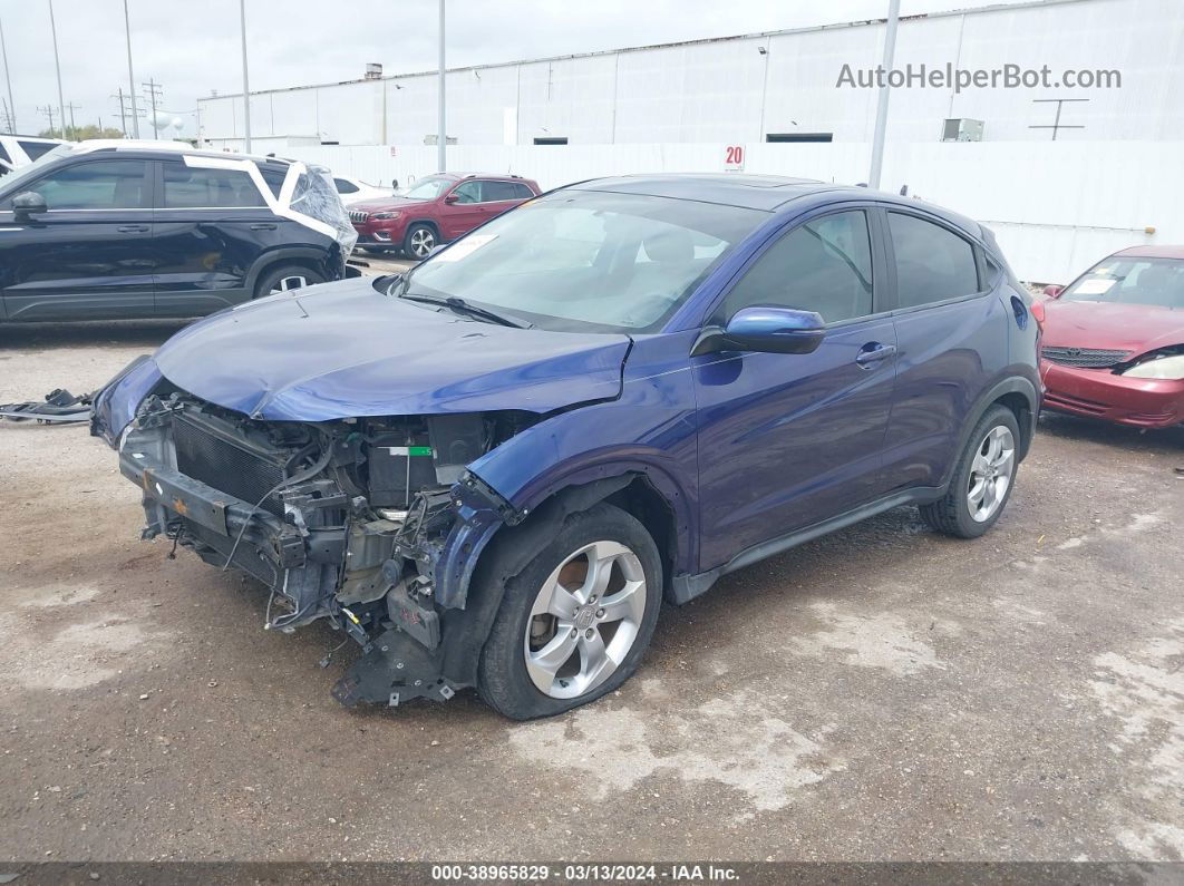 2016 Honda Hr-v Ex Blue vin: 3CZRU6H56GM732035