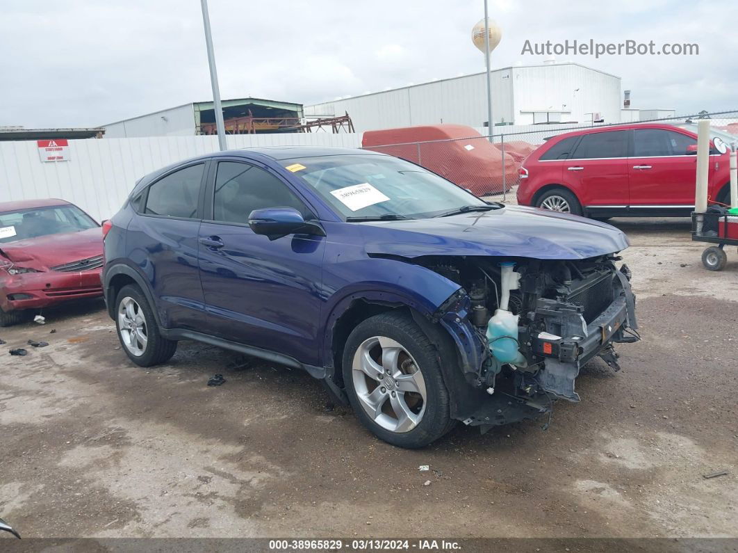 2016 Honda Hr-v Ex Blue vin: 3CZRU6H56GM732035