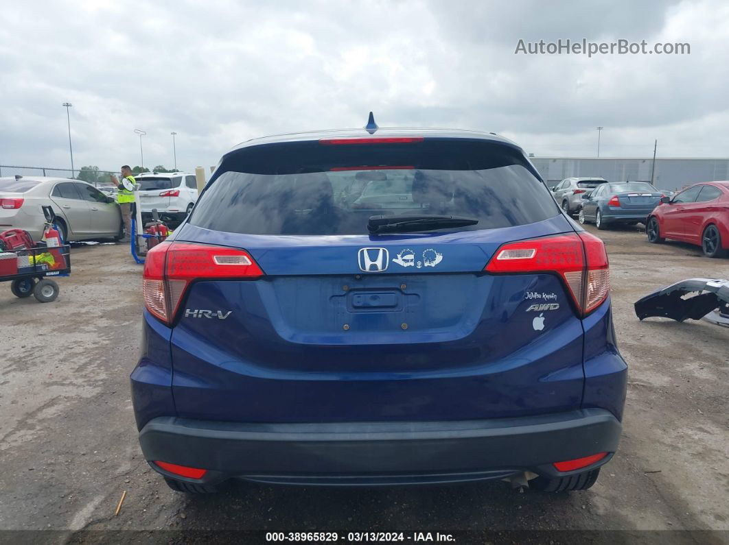 2016 Honda Hr-v Ex Blue vin: 3CZRU6H56GM732035