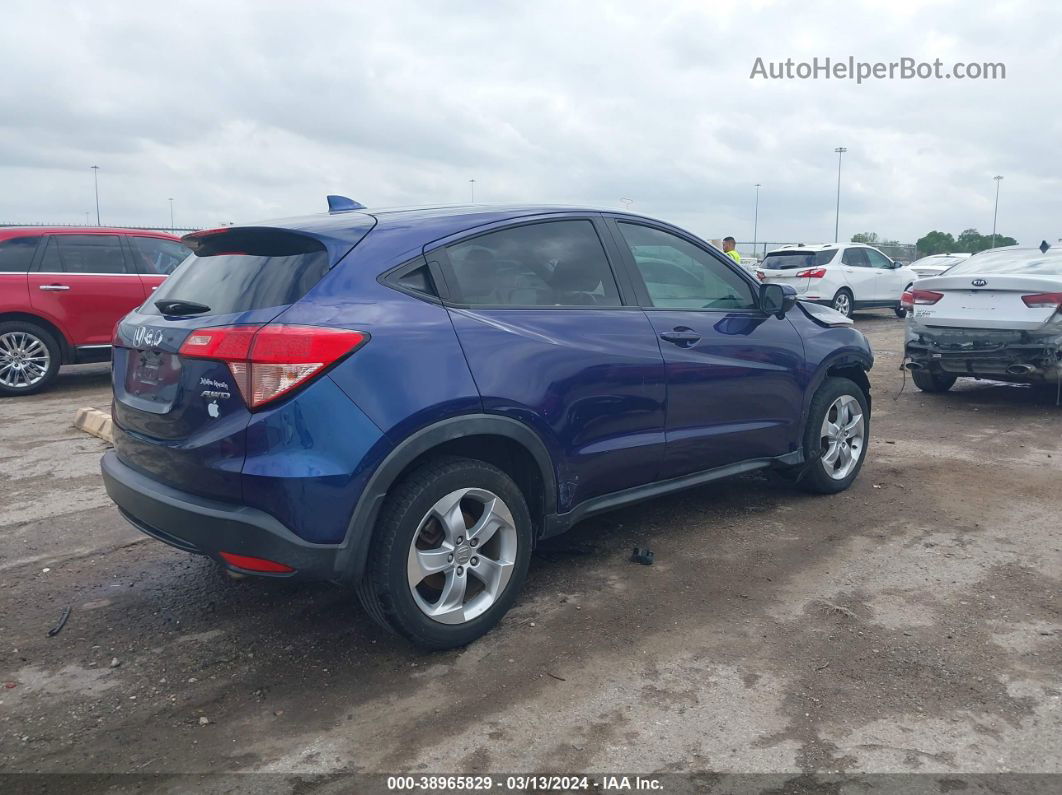 2016 Honda Hr-v Ex Blue vin: 3CZRU6H56GM732035