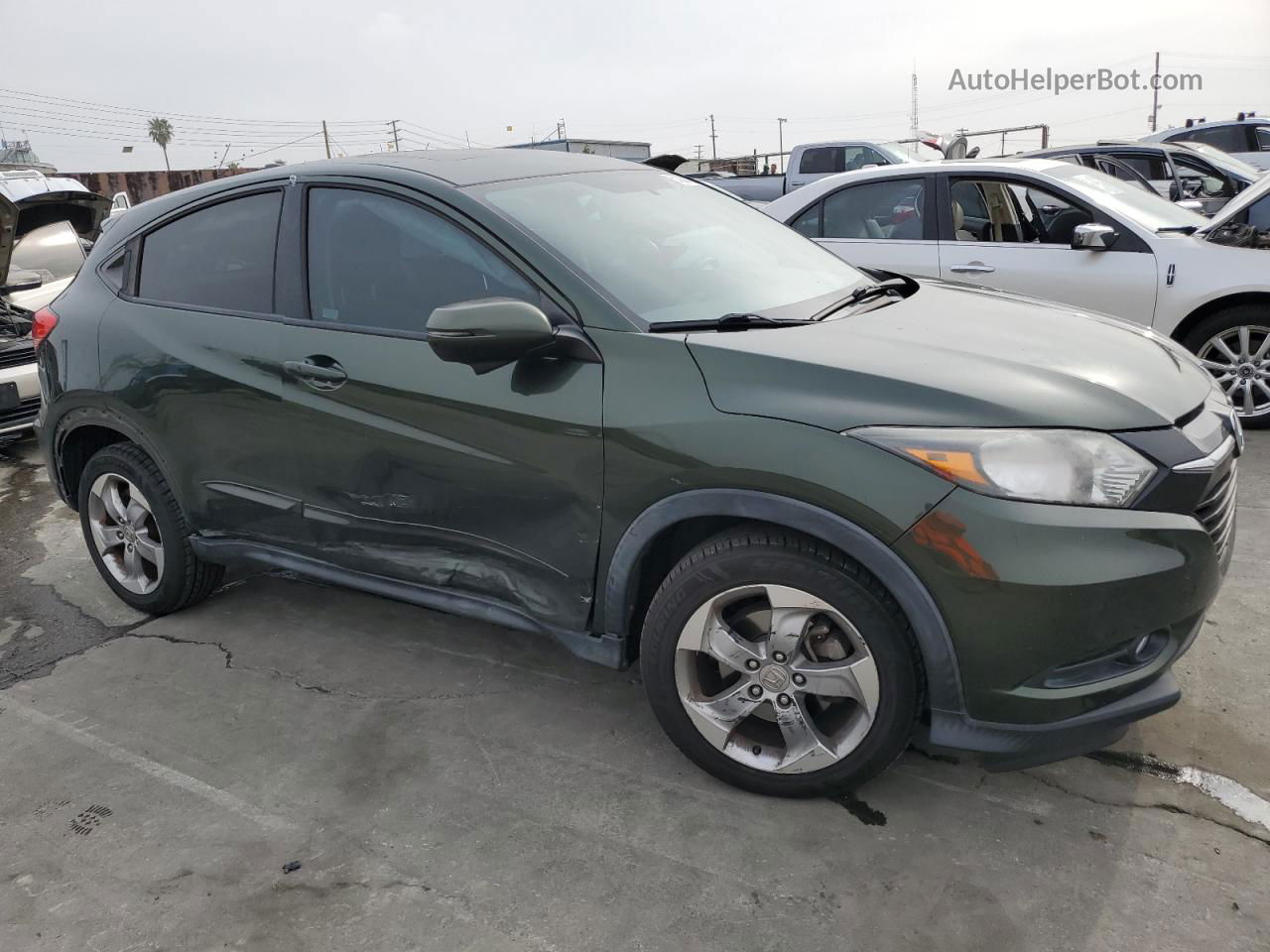 2016 Honda Hr-v Ex Green vin: 3CZRU6H56GM766086