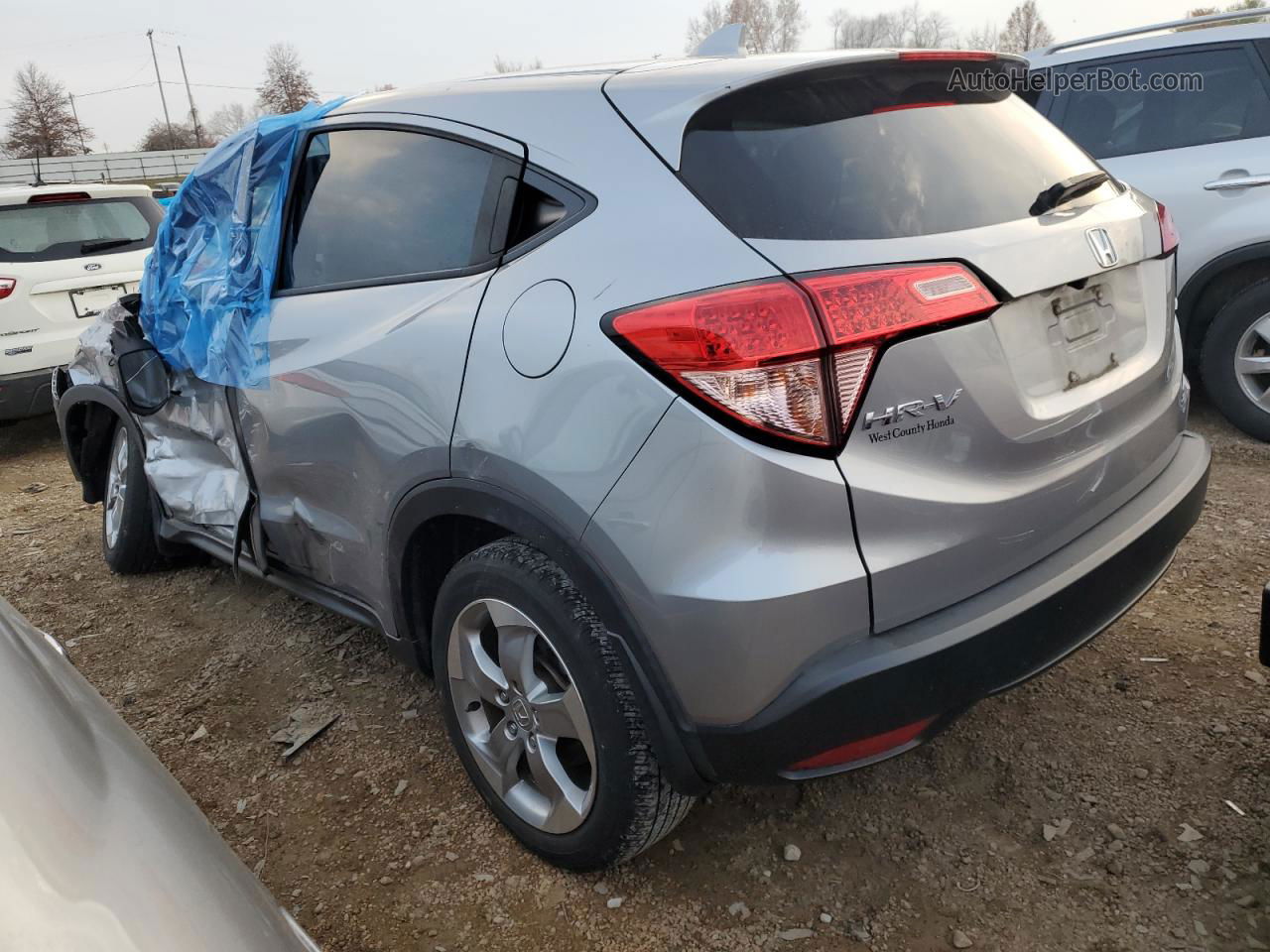 2017 Honda Hr-v Ex Серебряный vin: 3CZRU6H56HG701772