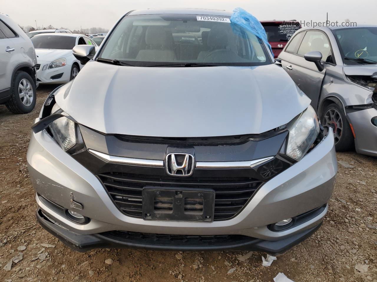 2017 Honda Hr-v Ex Silver vin: 3CZRU6H56HG701772