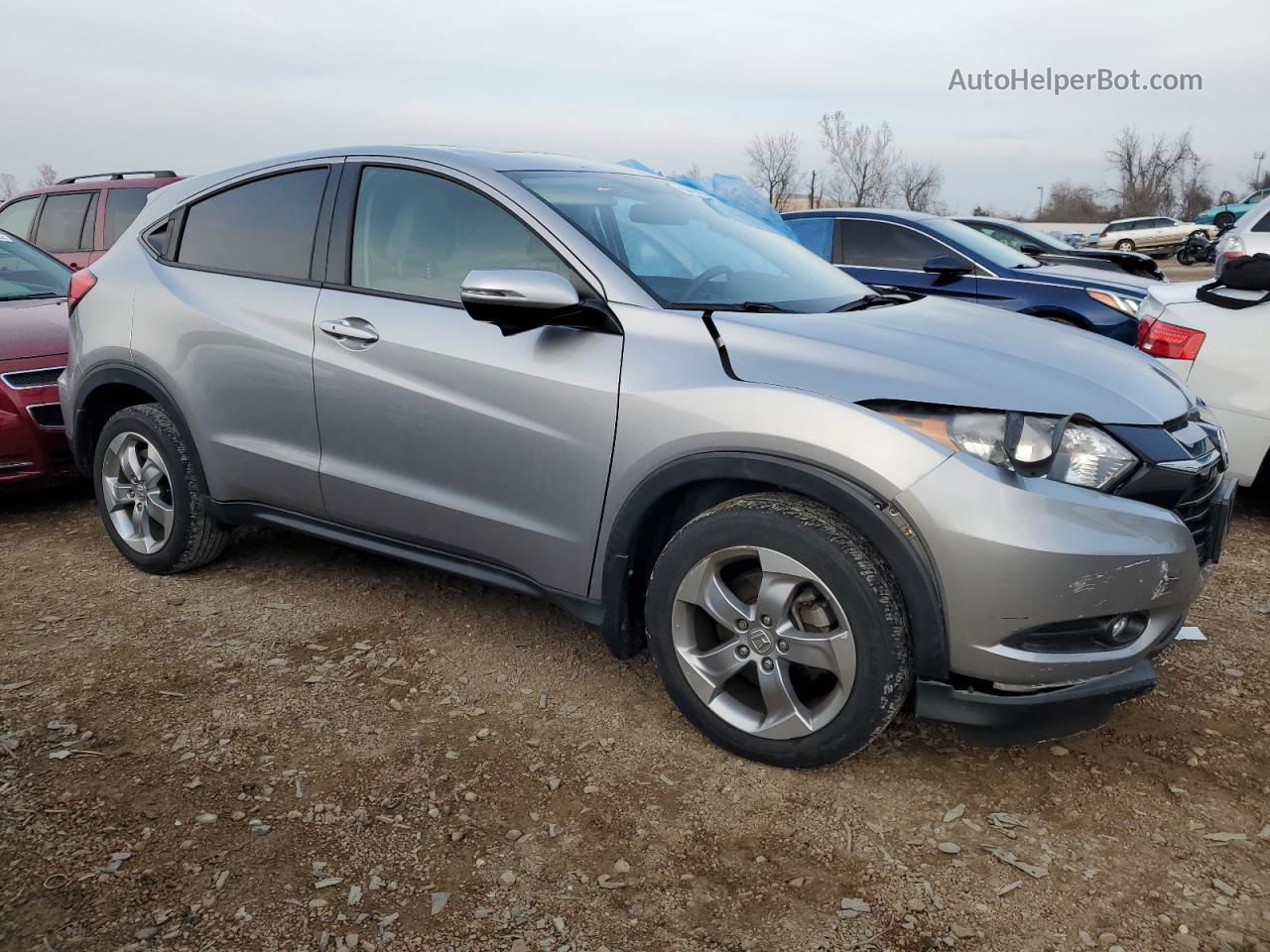 2017 Honda Hr-v Ex Серебряный vin: 3CZRU6H56HG701772