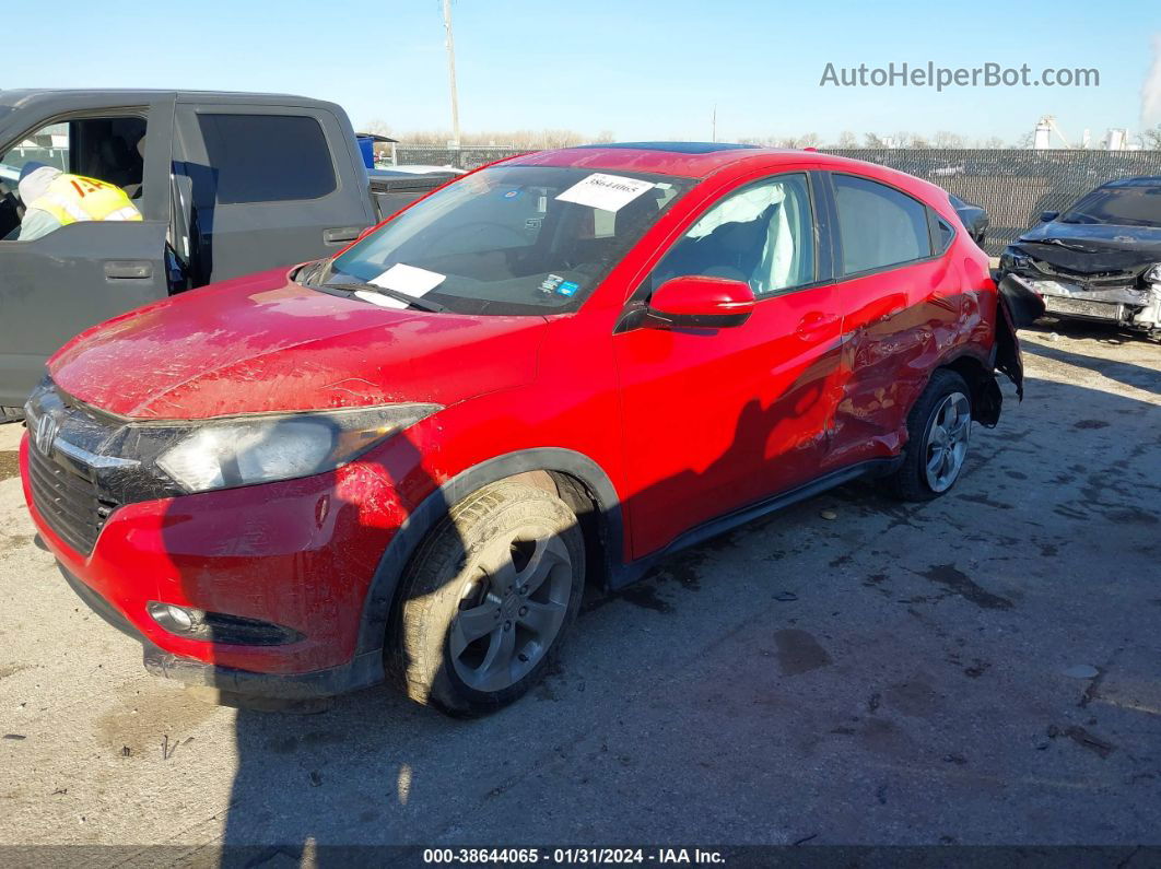 2017 Honda Hr-v Ex Red vin: 3CZRU6H56HM701207