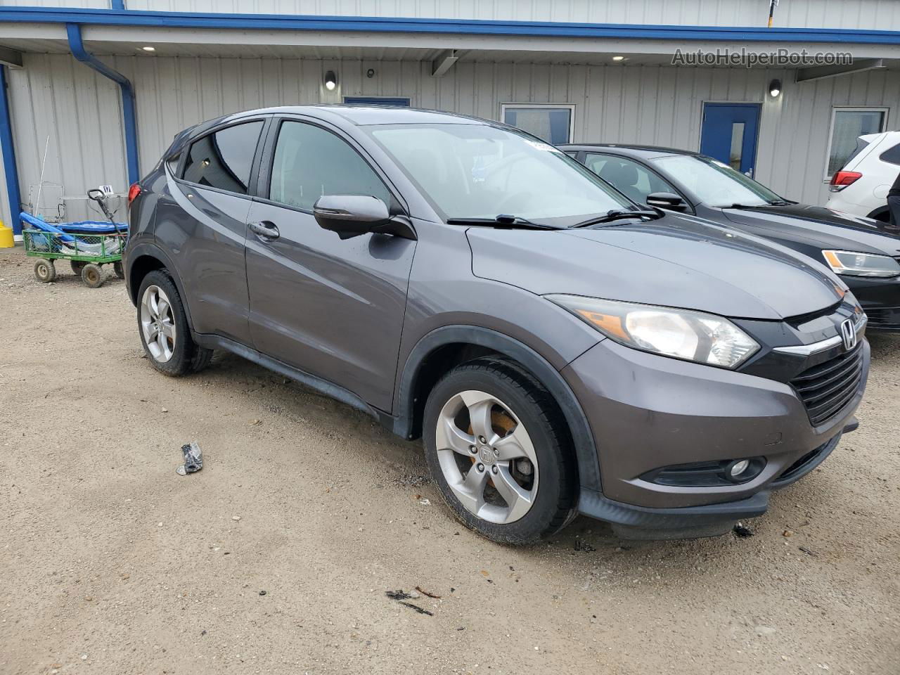 2017 Honda Hr-v Ex Gray vin: 3CZRU6H56HM704480